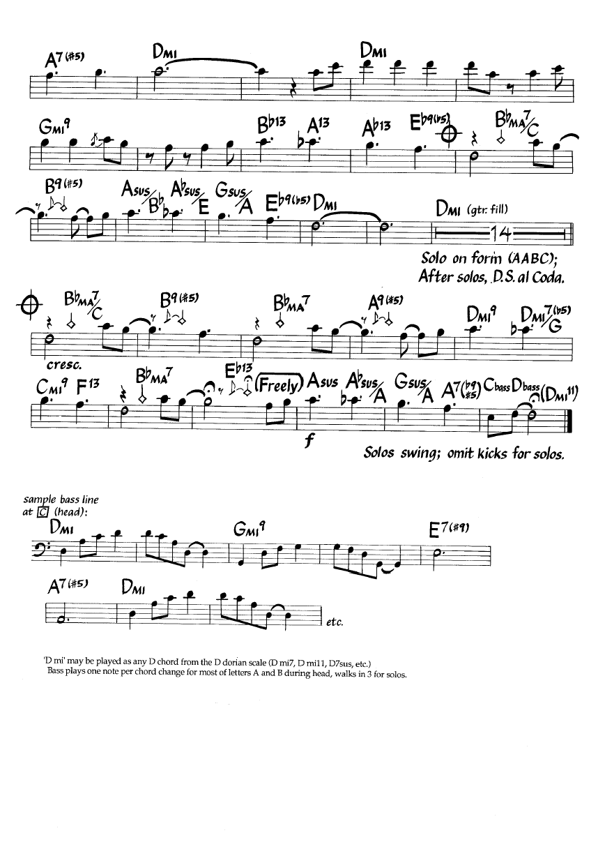 Ноты джазового стандарта: Oz (Andy Narell)