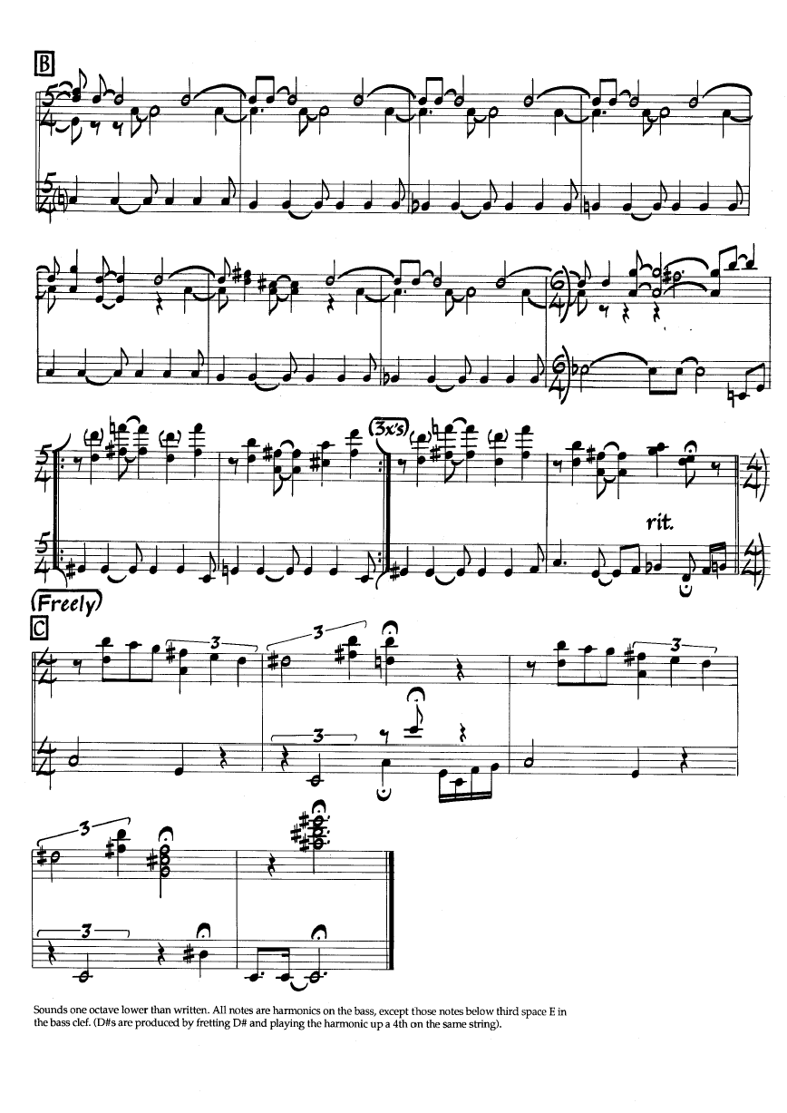 Ноты джазового стандарта: Portrait of tracy (Jaco Pastorius)