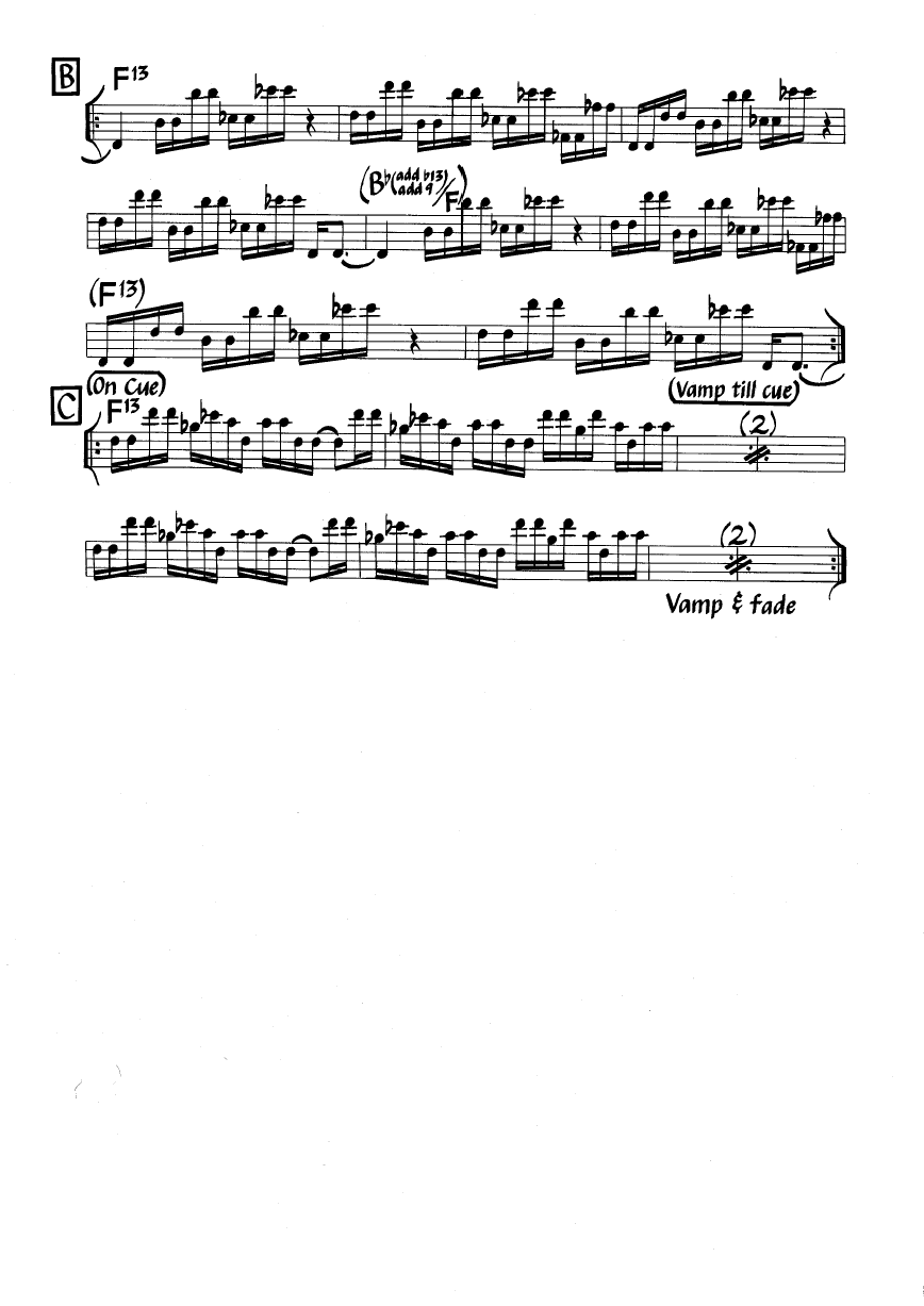 Ноты джазового стандарта: River people (Jaco Pastorius)