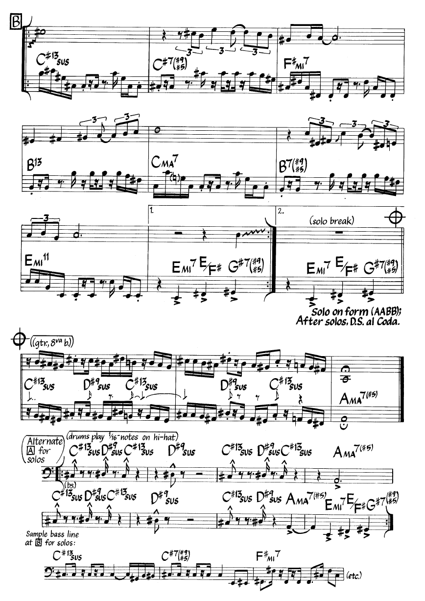 Ноты джазового стандарта: Rush hour (Russell Ferrante)