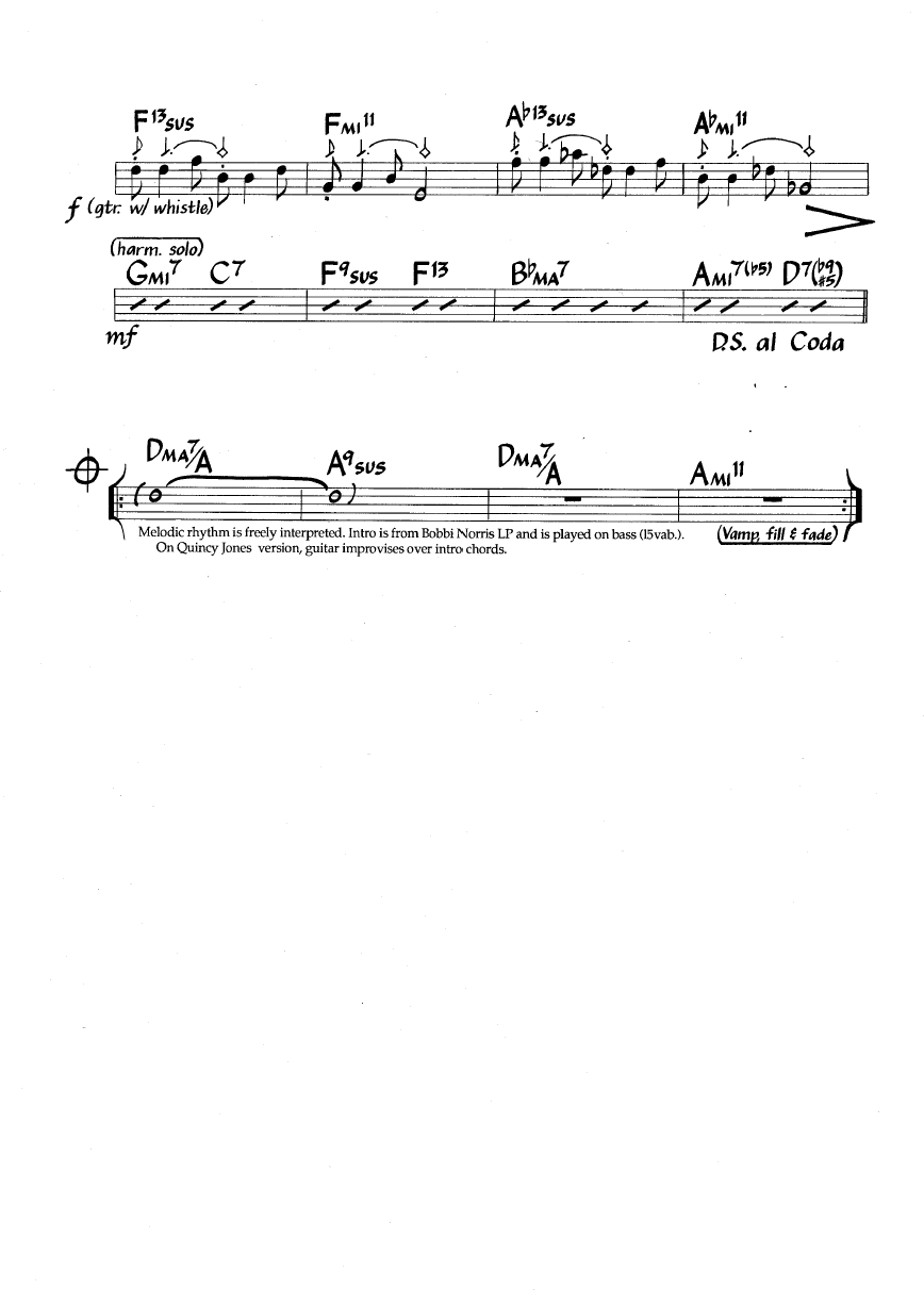 Ноты джазового стандарта: Velas (Ivan Lins/Vitor Martins)